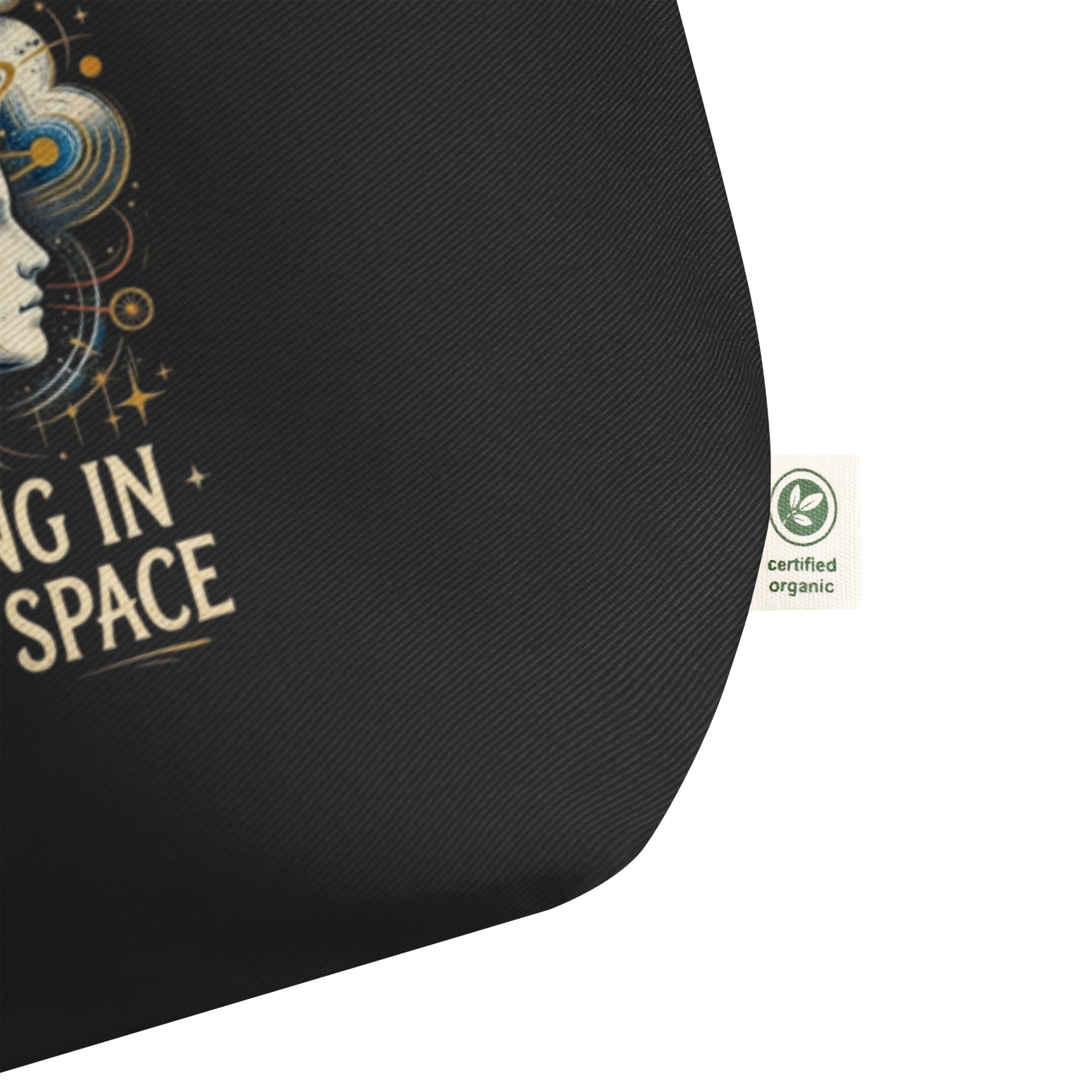 Large organic tote bag: "Thinking In Latent Space" - Image 3