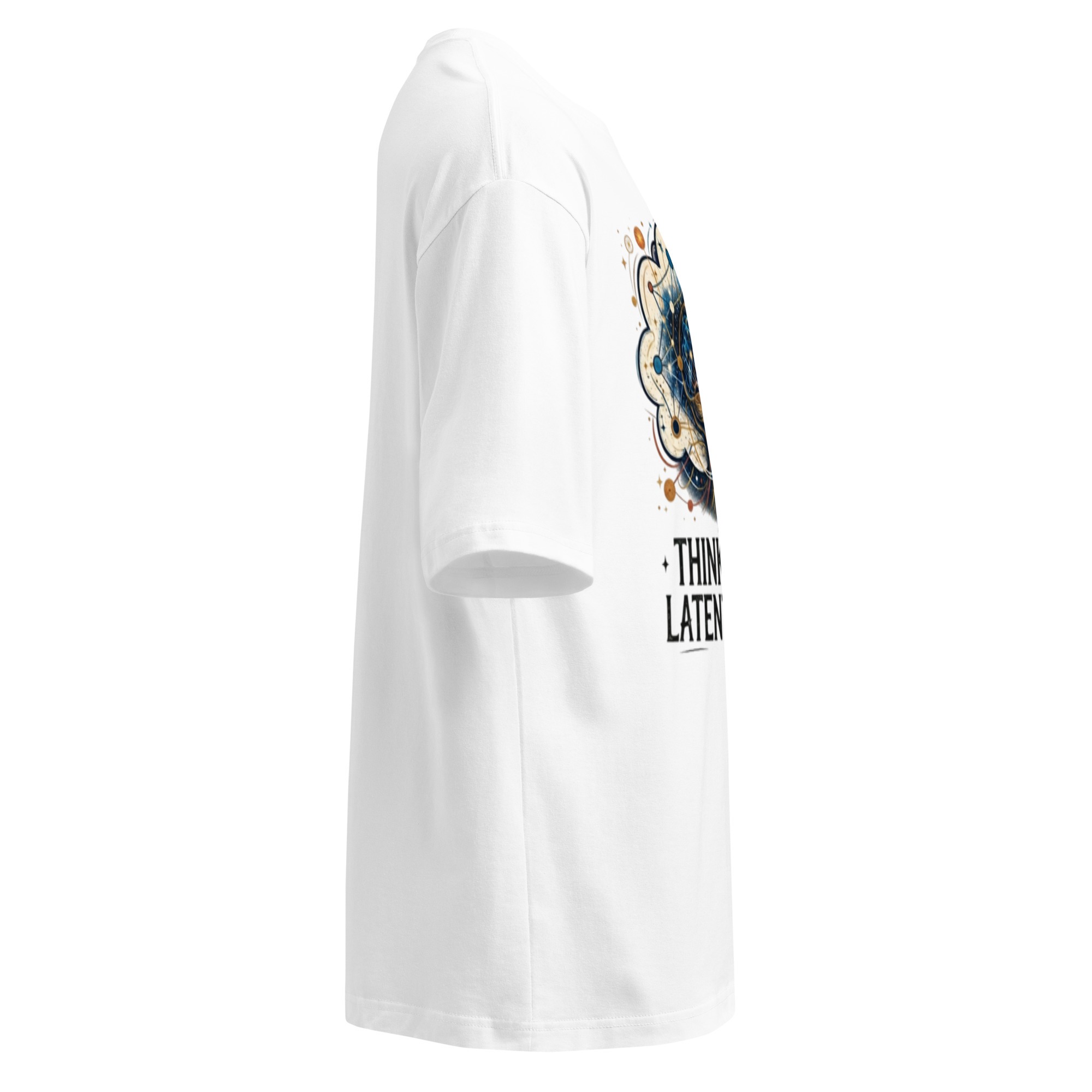 Unisex oversized t-shirt: "Thinking In Latent Space" - Image 3