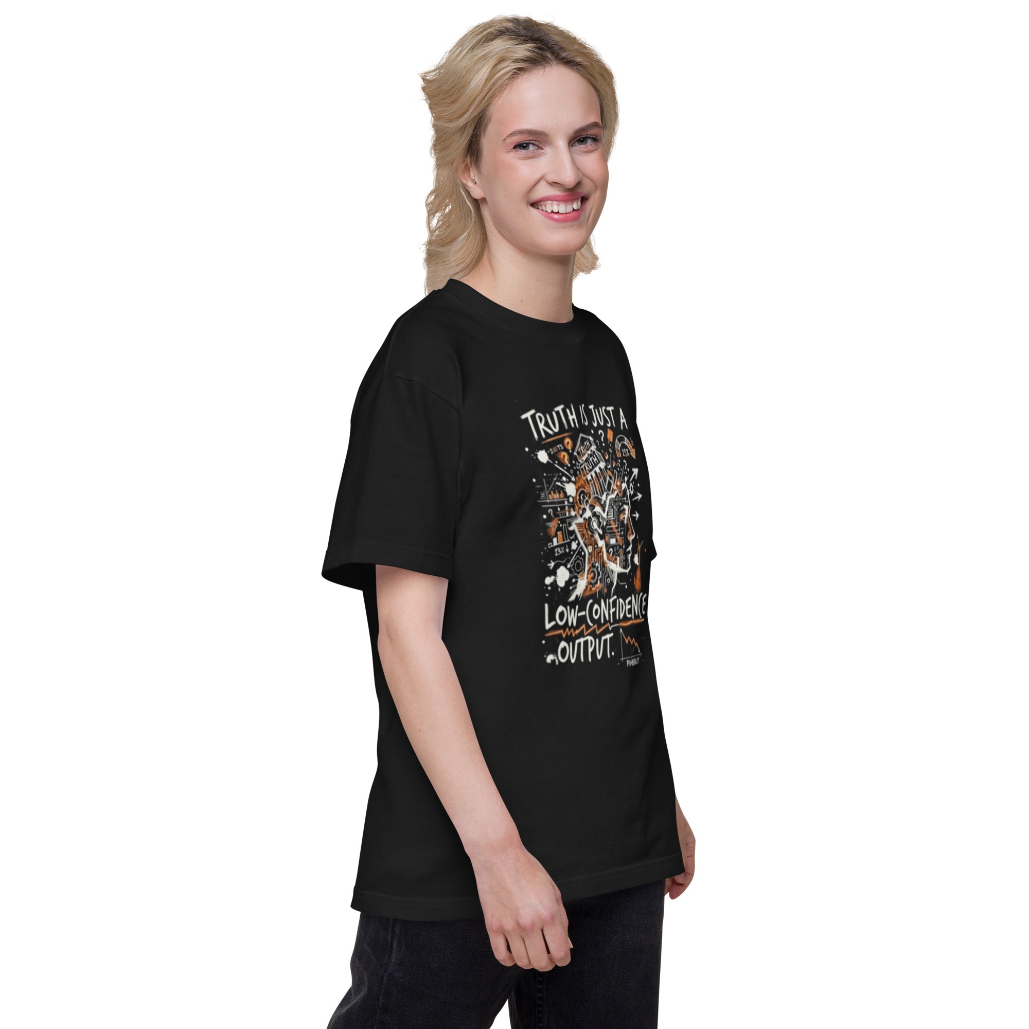 Unisex short sleeve tee: "Truth Is" (Black) - Image 4